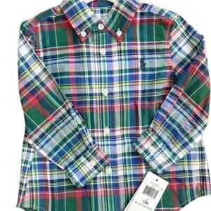 Polo Ralph Lauren Plaid Button Down 12M (NWT)